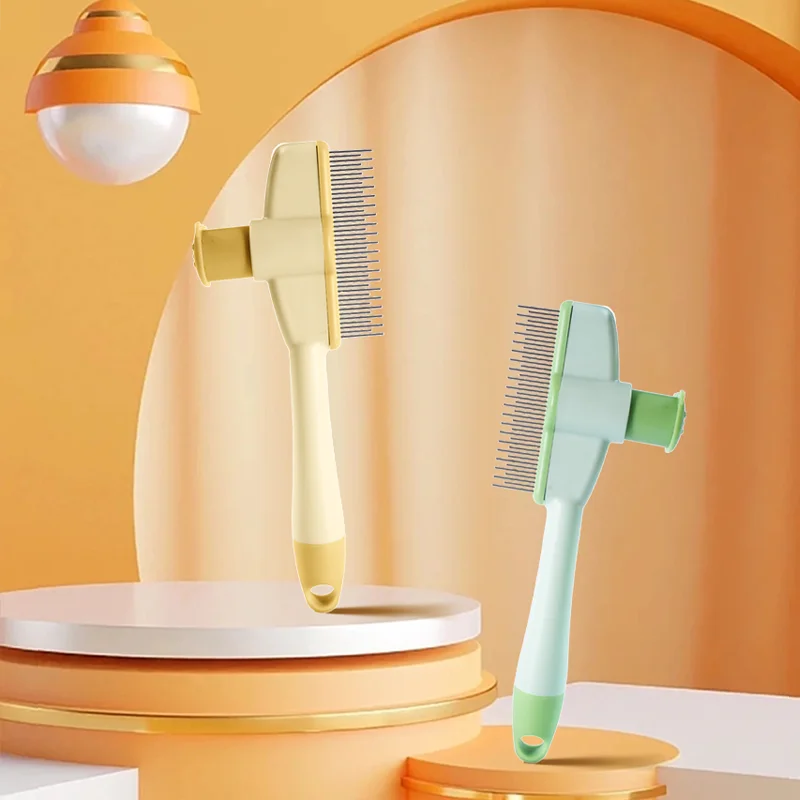 Pet Grooming Massage Brush – Professional Hair Removal Comb for Dogs & Cats