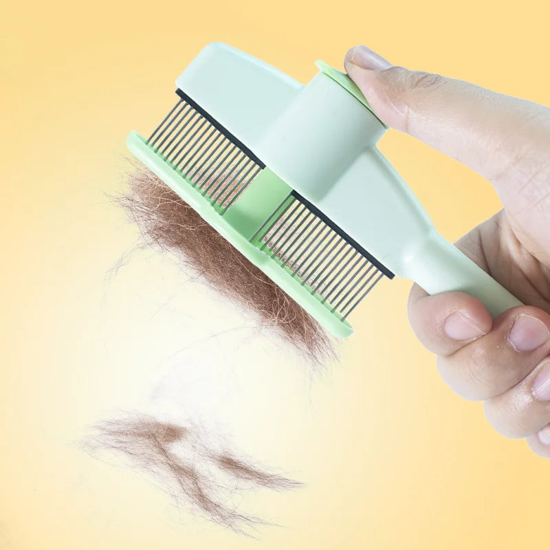 Pet Grooming Massage Brush – Professional Hair Removal Comb for Dogs & Cats