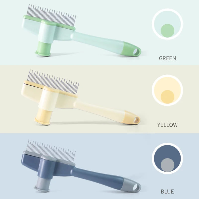 Pet Grooming Massage Brush – Professional Hair Removal Comb for Dogs & Cats