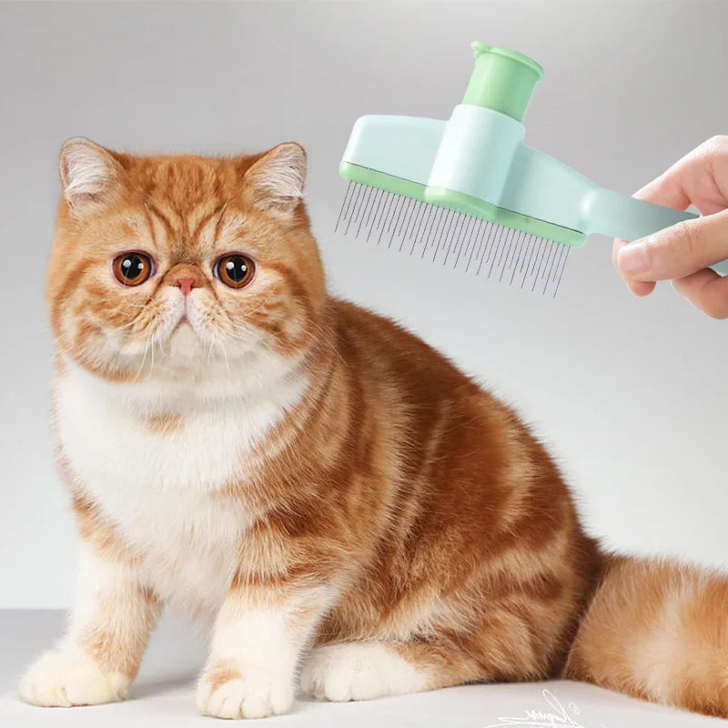 Pet Grooming Massage Brush – Professional Hair Removal Comb for Dogs & Cats