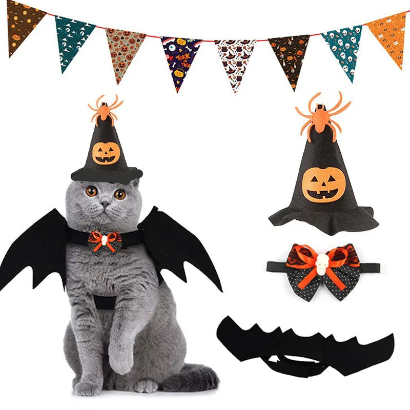 Halloween combo for cats and small dogs(Adjustable)