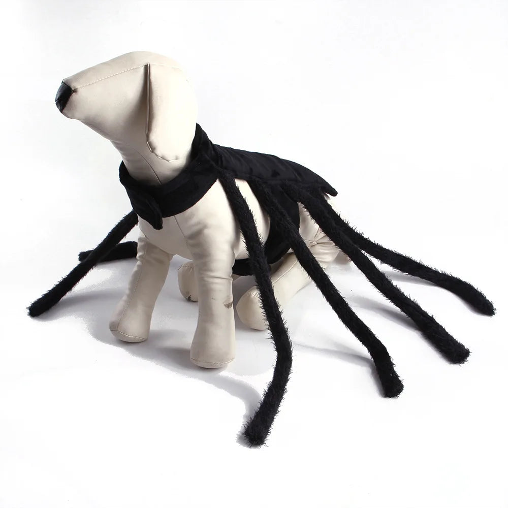 Pet Halloween Spider Outfit – Funny Chest & Back Costume for Cats/Dogs