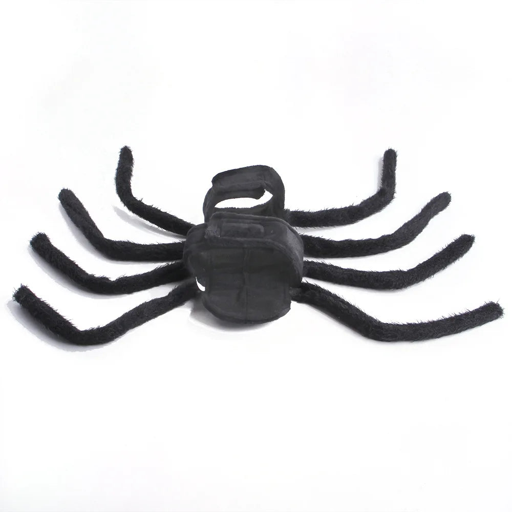 Pet Halloween Spider Outfit – Funny Chest & Back Costume for Cats/Dogs