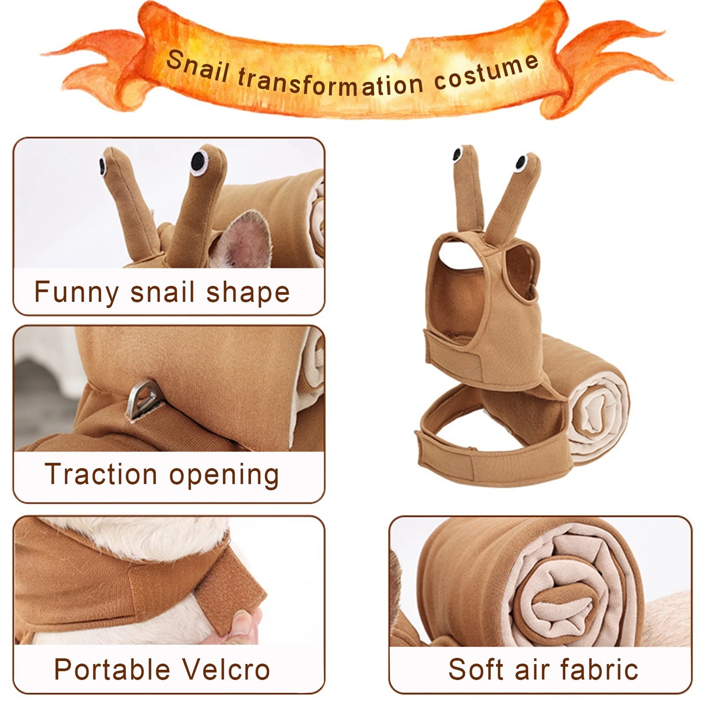Snail Headpiece Halloween pet costume