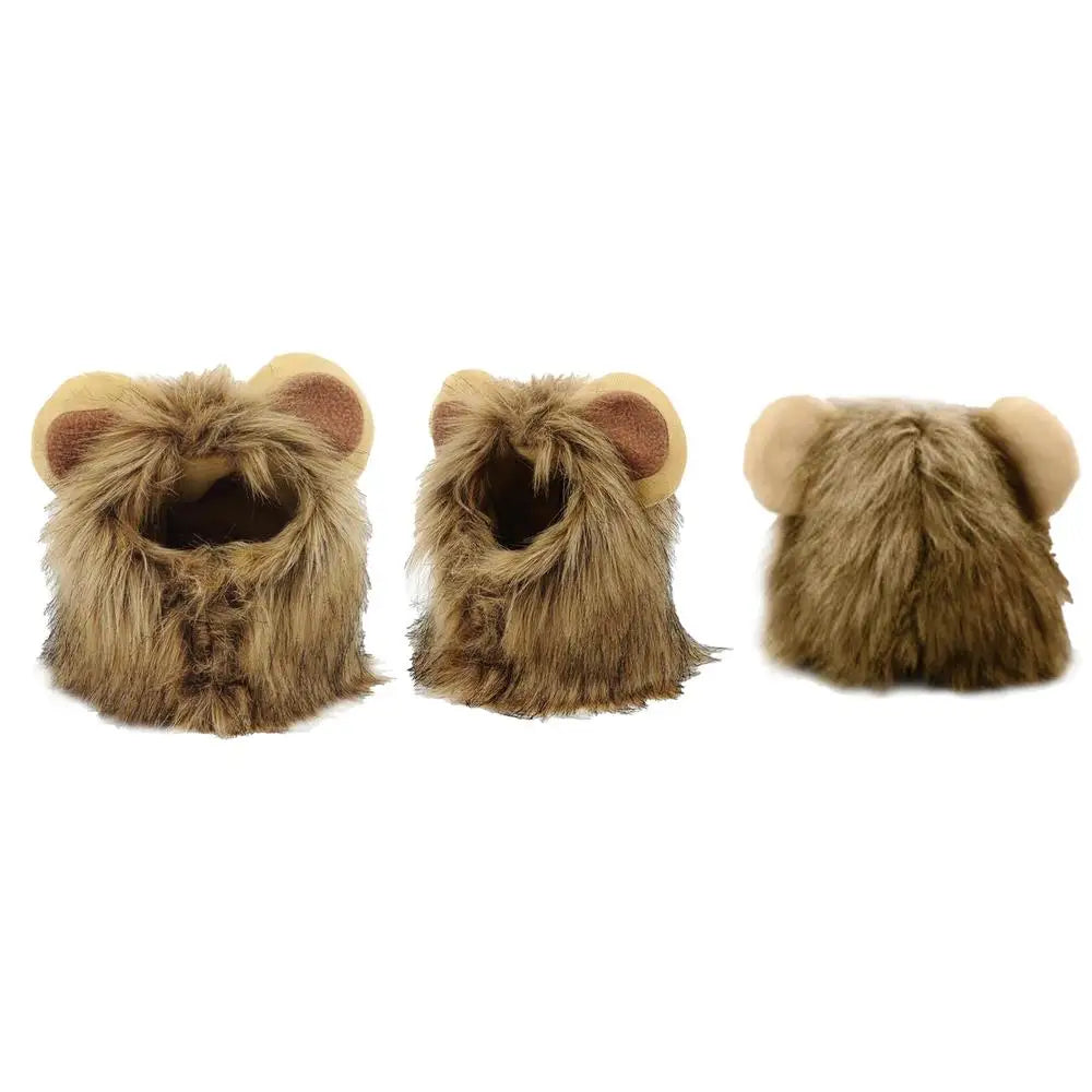 Lion Mane Wig for Cats & Small Dogs – Pet Halloween Costume & Cosplay Prop