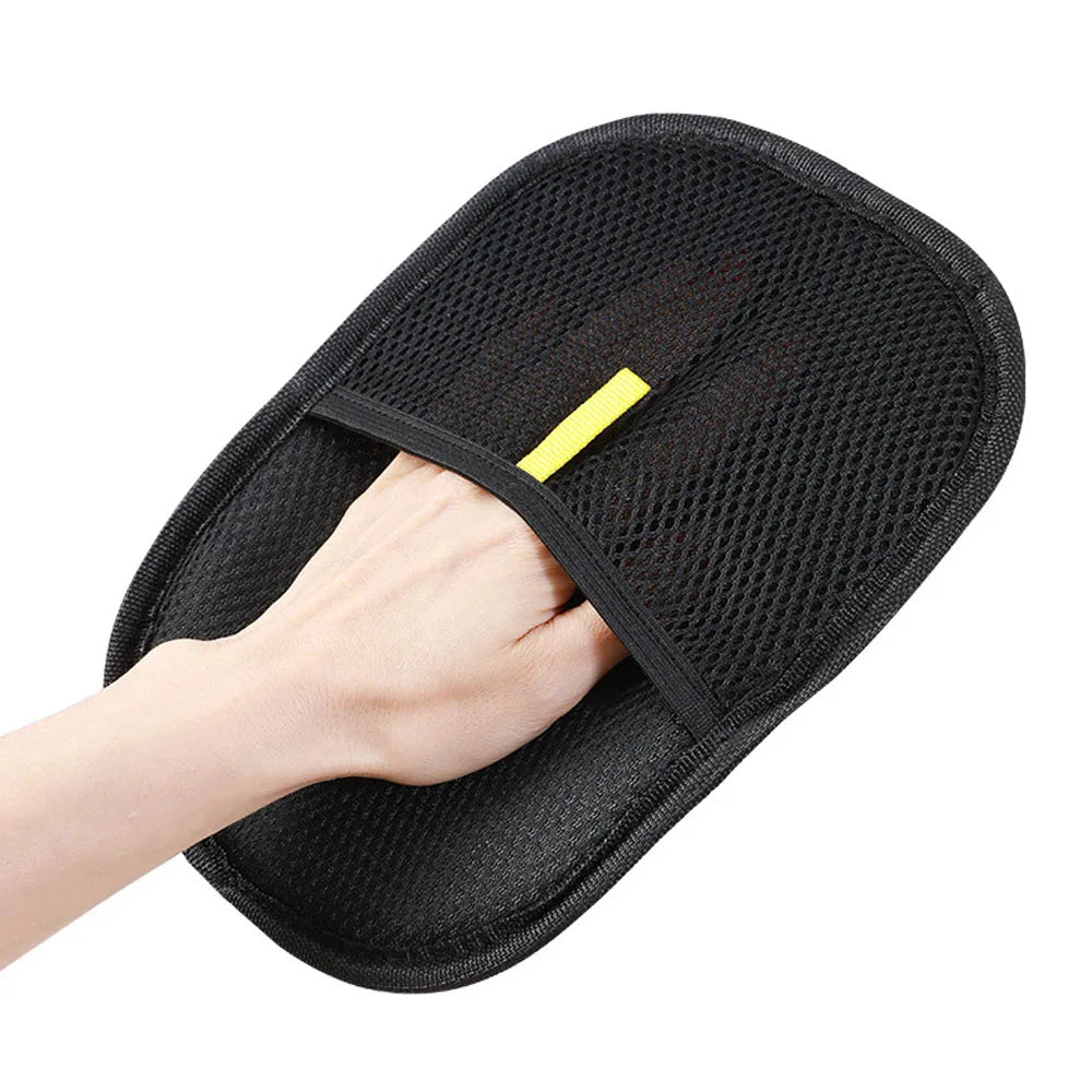2-in-1 Pet Grooming Gloves & Static Hair Remover Brush – Dog & Cat Hair Removal from Sofa, Carpet, Clothes