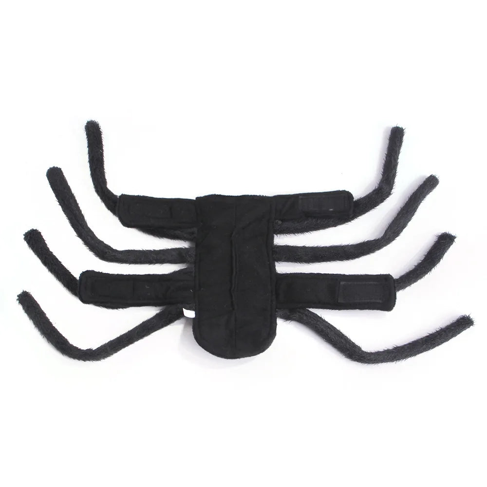Pet Halloween Spider Outfit – Funny Chest & Back Costume for Cats/Dogs