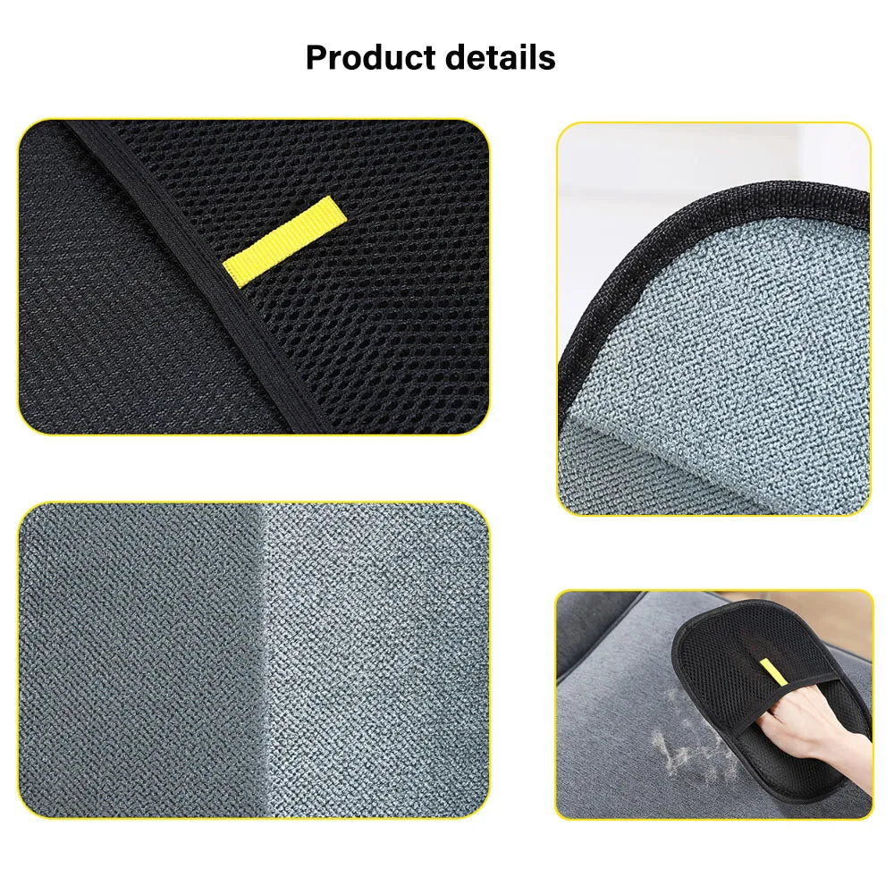 2-in-1 Pet Grooming Gloves & Static Hair Remover Brush – Dog & Cat Hair Removal from Sofa, Carpet, Clothes