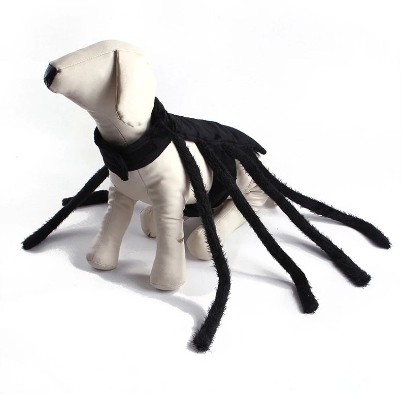 Pet Halloween Spider Outfit – Funny Chest & Back Costume for Cats/Dogs